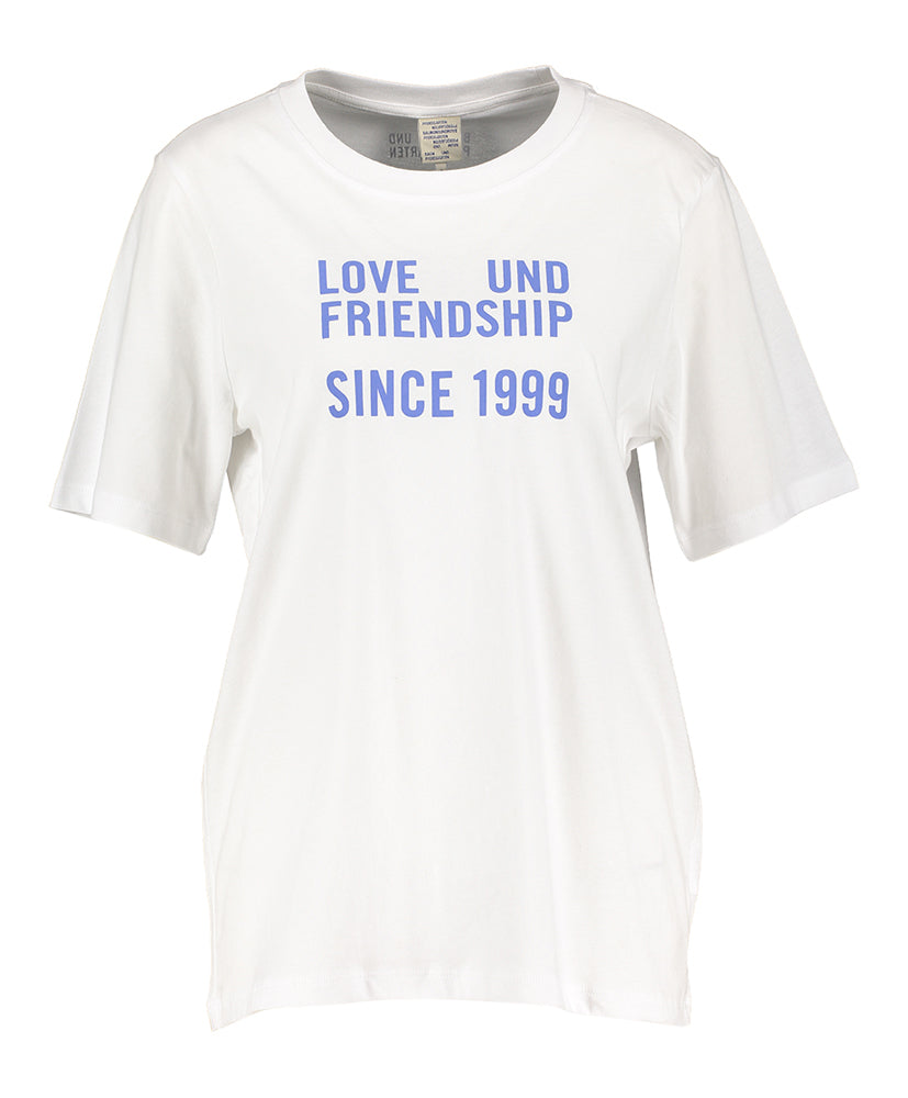 T-shirt blanc avec imprimé Jawo Baum Und Pferdgarten