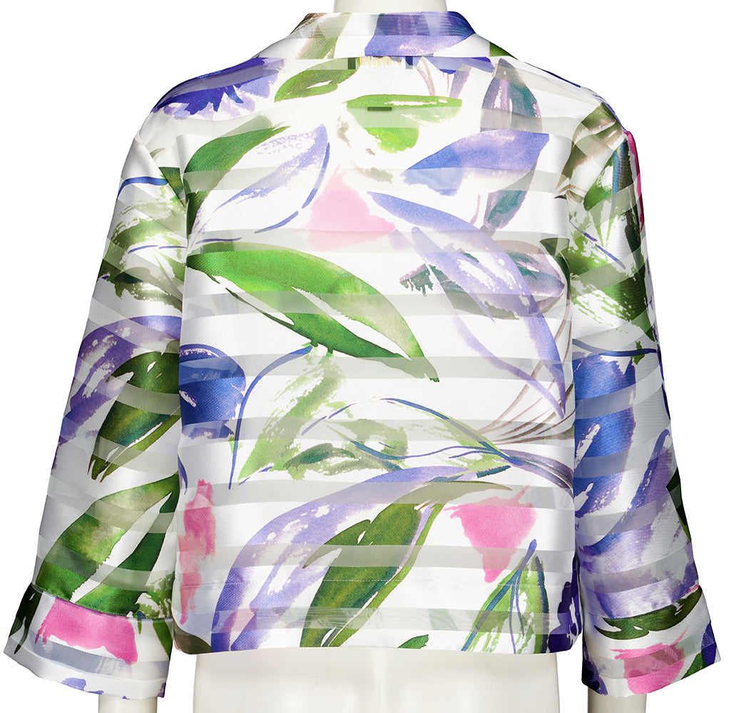 Doorzichtige vest in bloemenprint Joseph Ribkoff