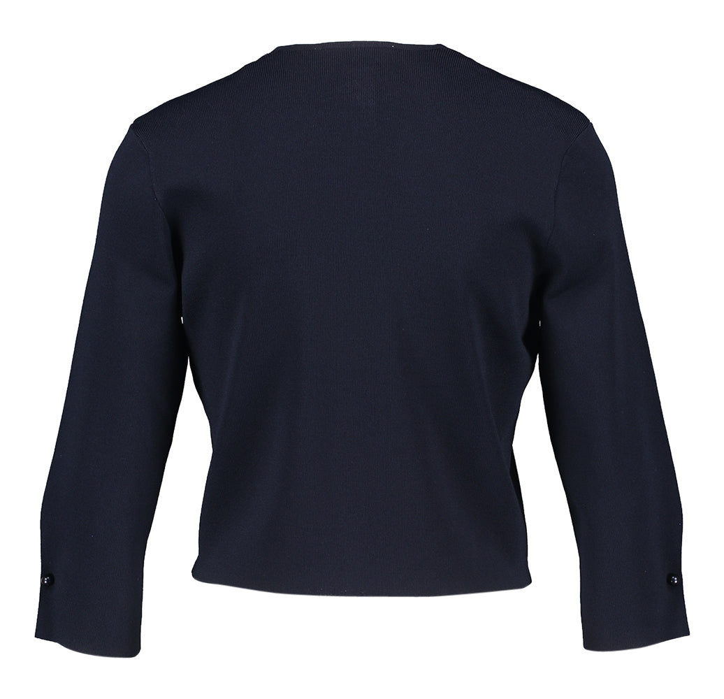 Ecru cropped bollero met driekwartmouwen Joseph Ribkoff