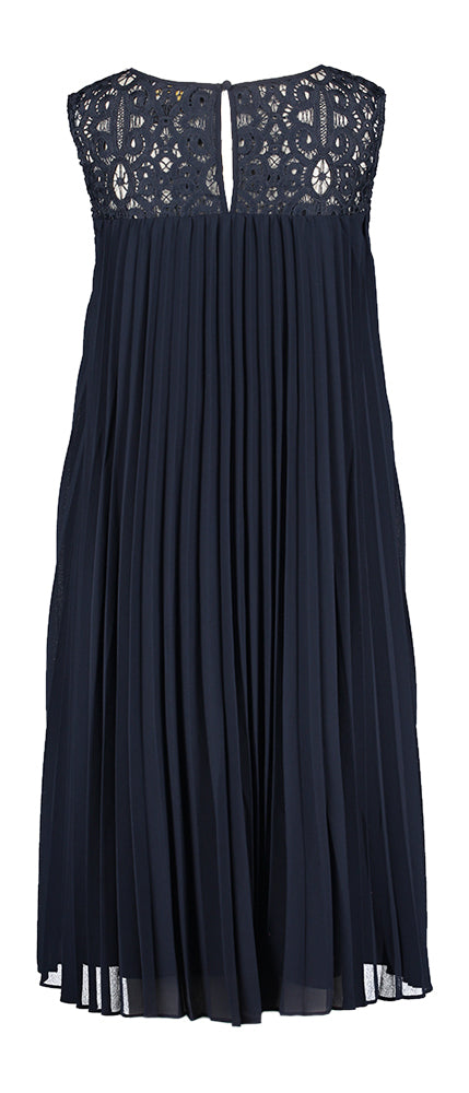 Robe plissée bleu foncé Jozeph Ribkoff