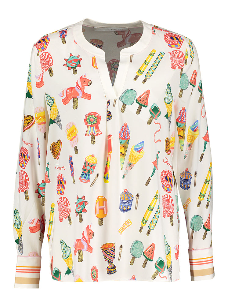 Chemisier blanc avec glace Herzen's