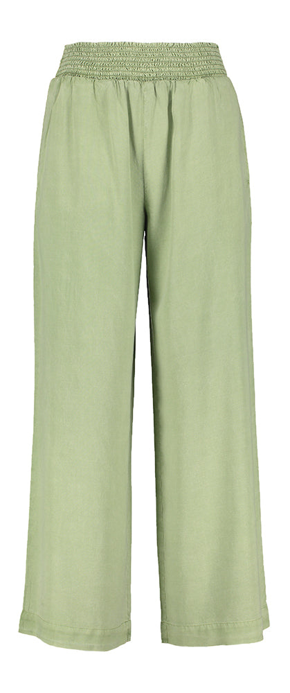 Kaki groene broek met elastiek Bella Dahl