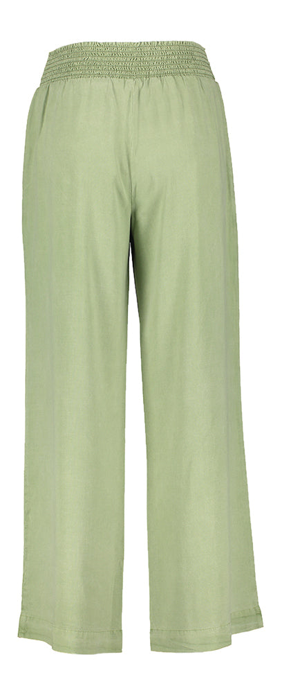 Kaki groene broek met elastiek Bella Dahl