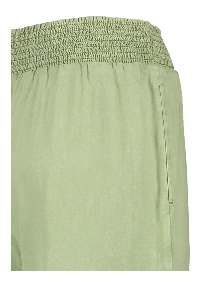 Kaki groene broek met elastiek Bella Dahl