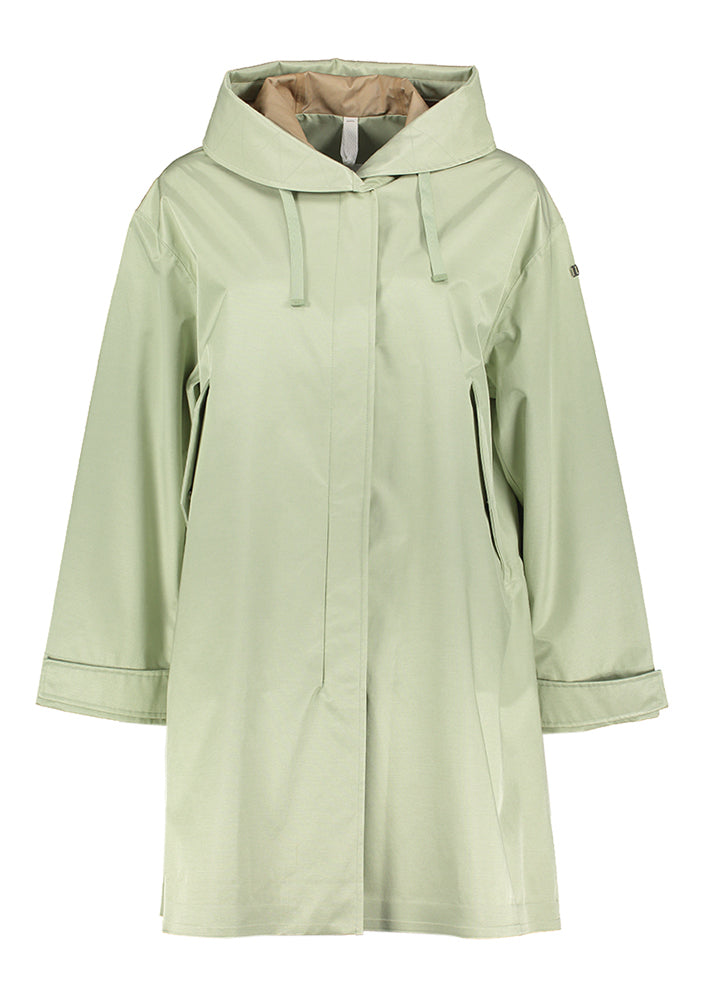 Veste d'extérieur vert clair à capuche Anita Sorrento Duno