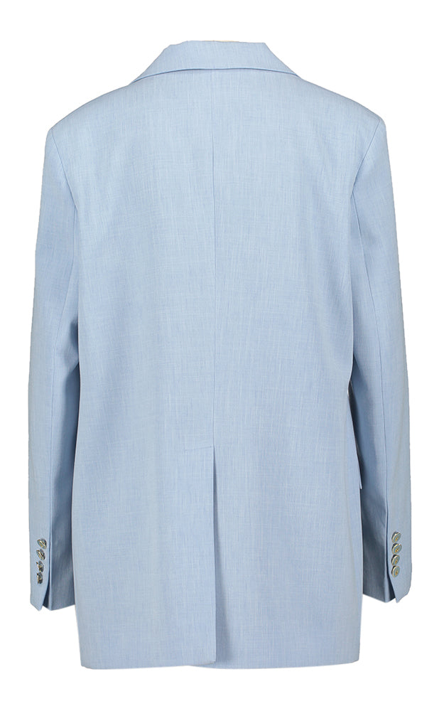 Lichtblauwe oversized lange blazer Ginebra Kocca