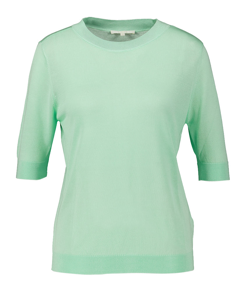 Pull fin vert menthe Annael Kocca