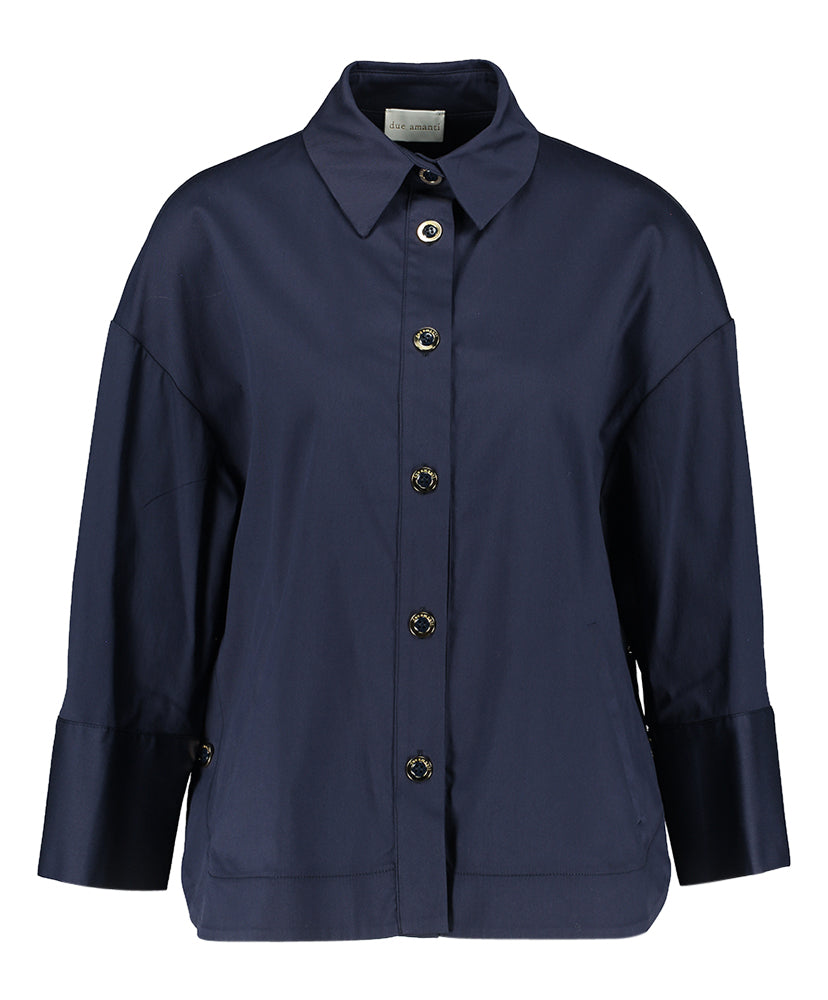 Donkerblauwe vest April Due Amanti