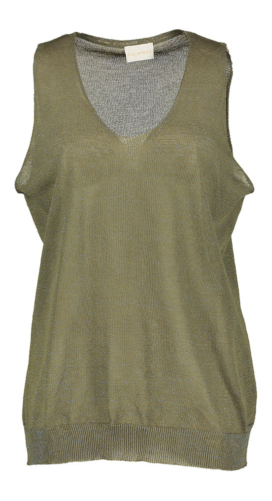 Haut militaire à fils pailletés Ballerina Due Amanti