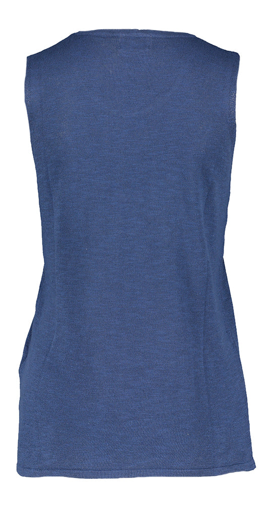 Top en lin bleu Arina Due Amanti