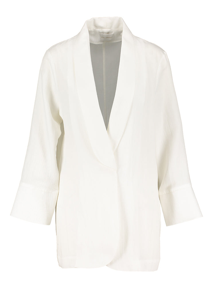 Ecru openvallende blazer Roatan Due Amanti
