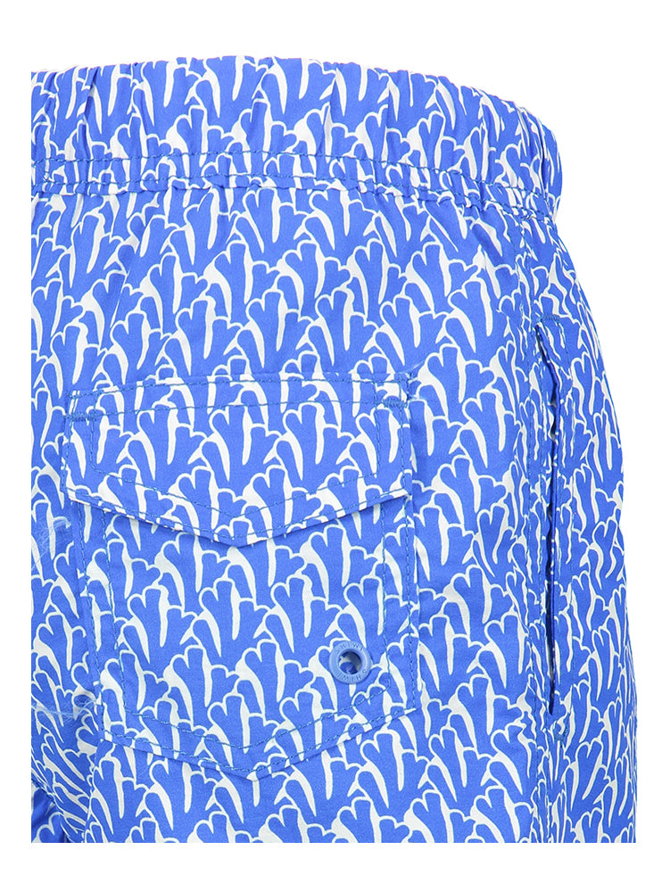 Cobal zwemshort met print Shiwi