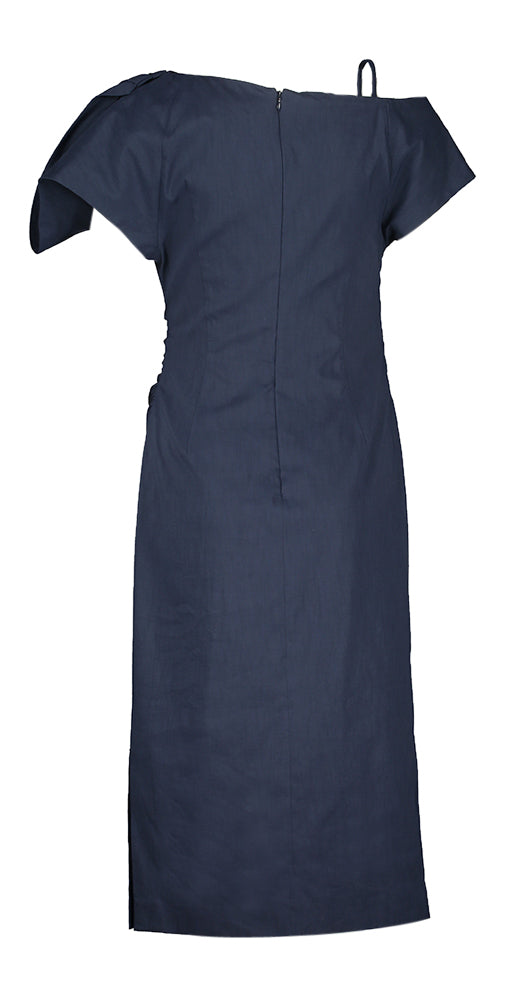 Robe de soirée bleu foncé Cadeau Natan