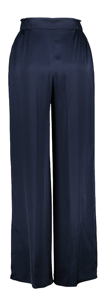 Pantalon ample bleu foncé élégant Carla Natan