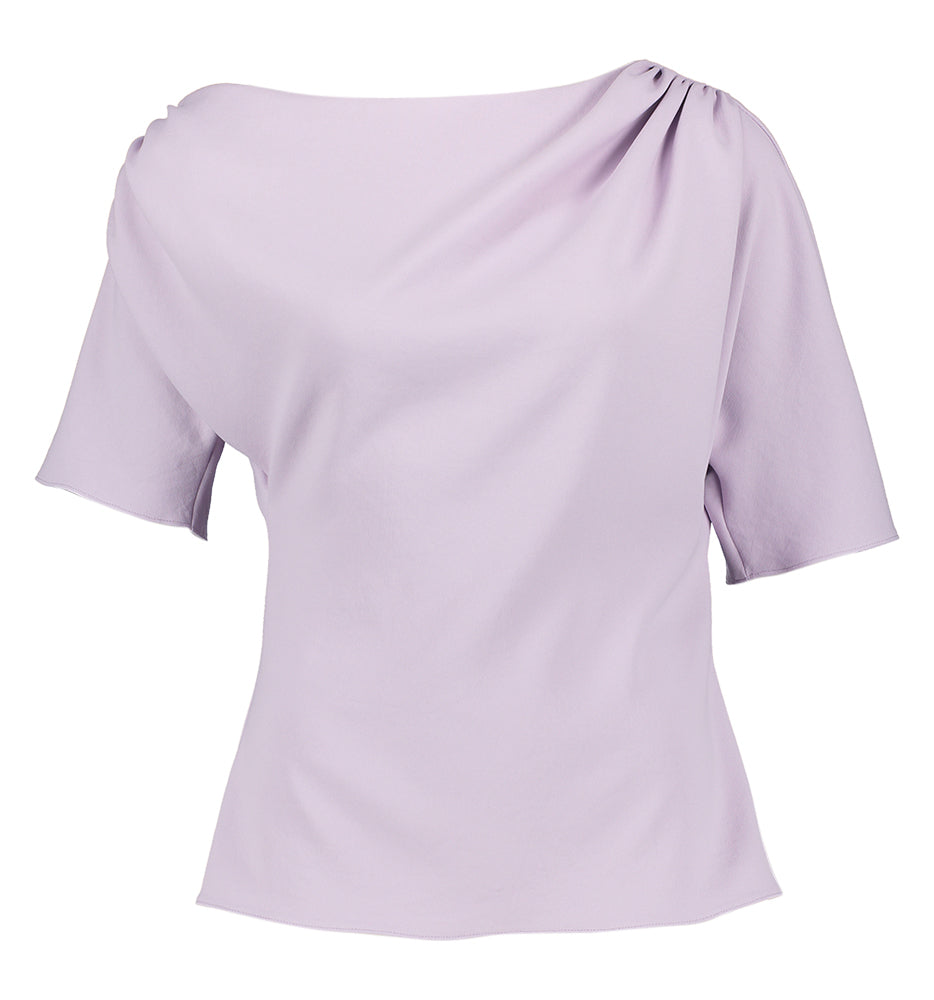 Lila bloes met boothals Canari Natan