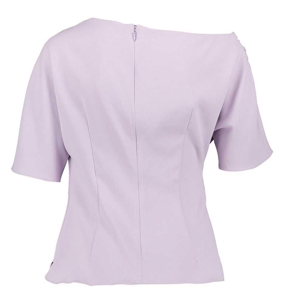 Blouse lilas à col bateau Canari Natan