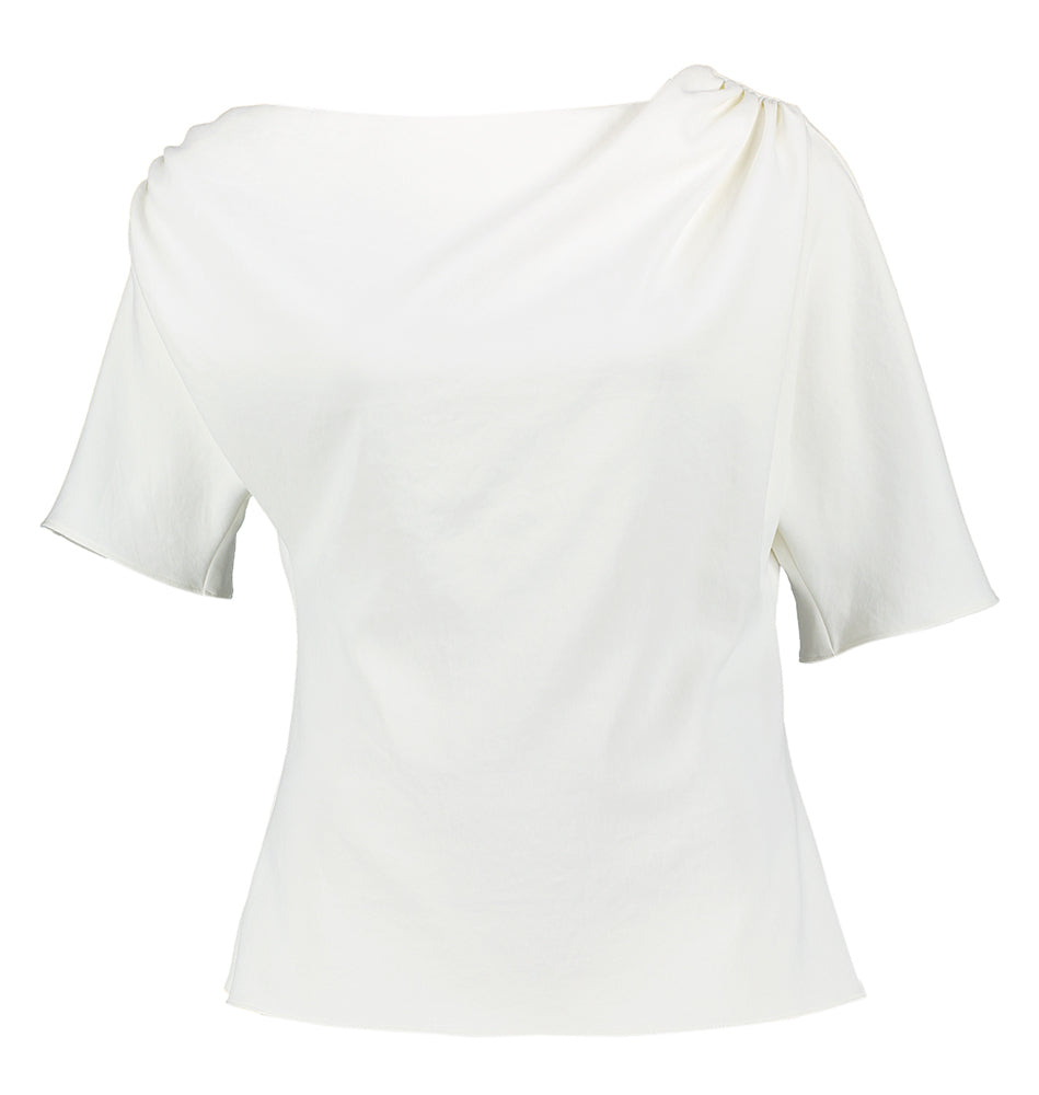 Ecru bloes met boothals Canari Natan