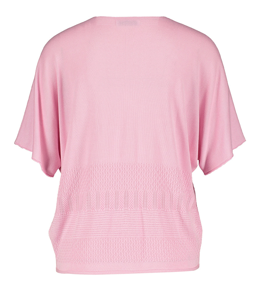 Lichtroze top met V-hals Octavia Blue Bay