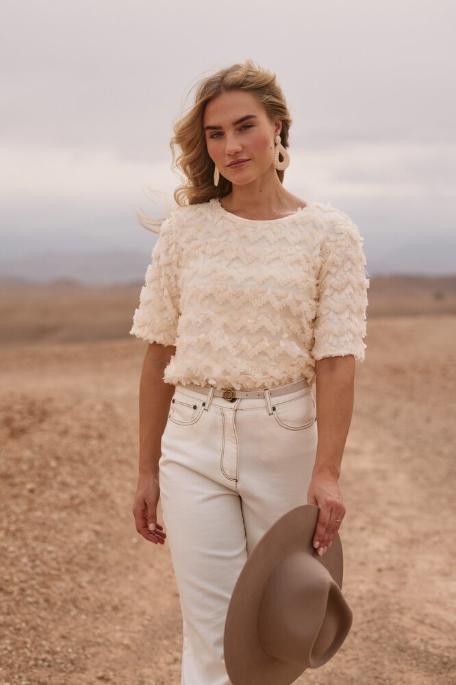 Top met sierlijke details Aria Top Nukus