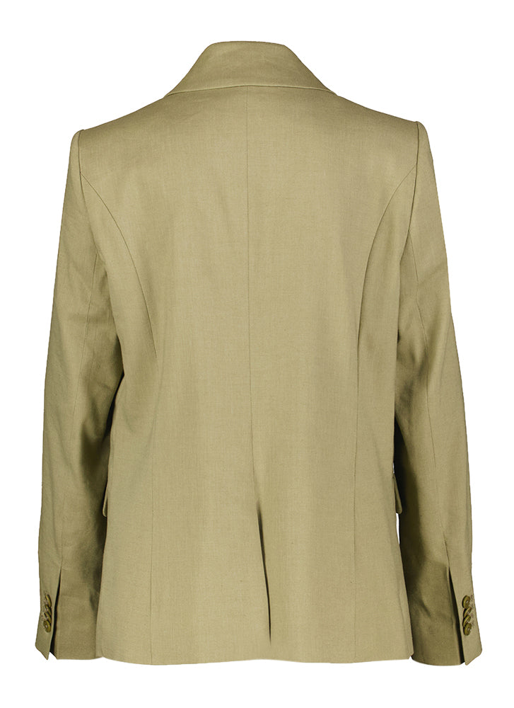 Donkergroene linnen blazer Bundrey Drykorn
