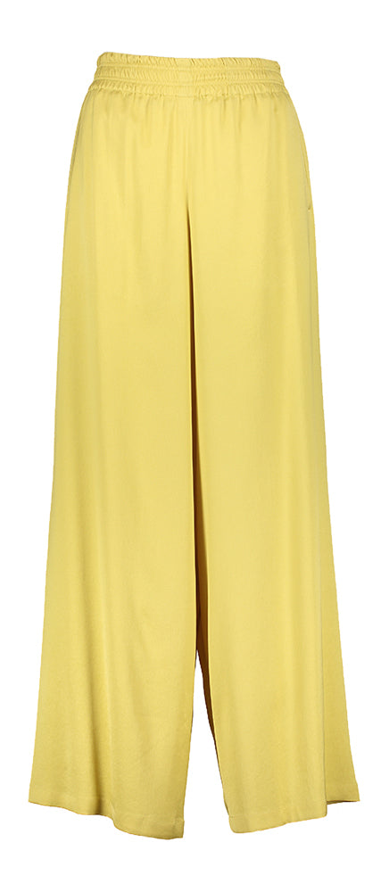 Pantalon large jaune avec élastique au plafond Drykorn