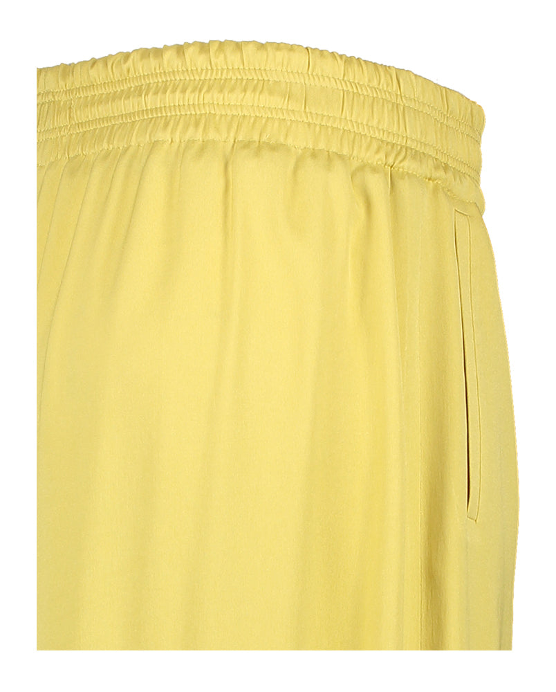 Pantalon large jaune avec élastique au plafond Drykorn