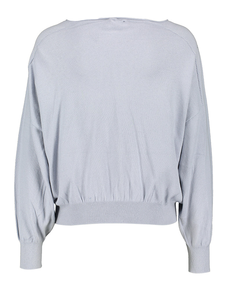 Pull bleu clair à col bateau Teresy Drykorn