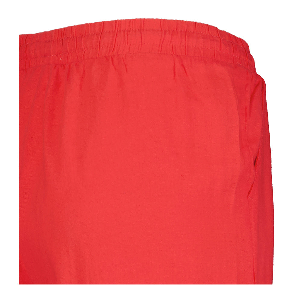 Pantalon en lin rose avec élastique Ichi
