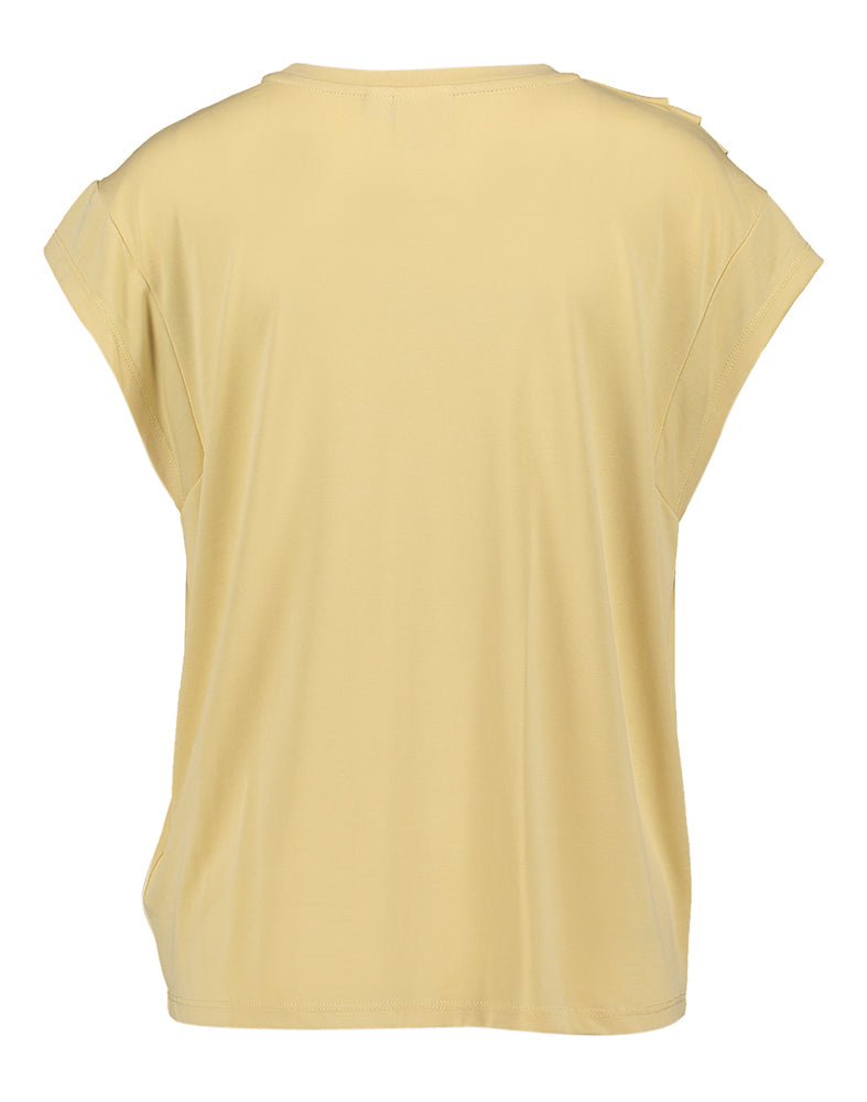 Gele t-shirts met korte mouwen Ichi