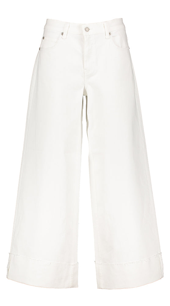 Witte Super wide leg enkel jeans Mac