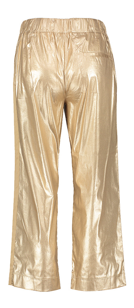 Goudkleurige broek met elastiek Bonita Bellepiece