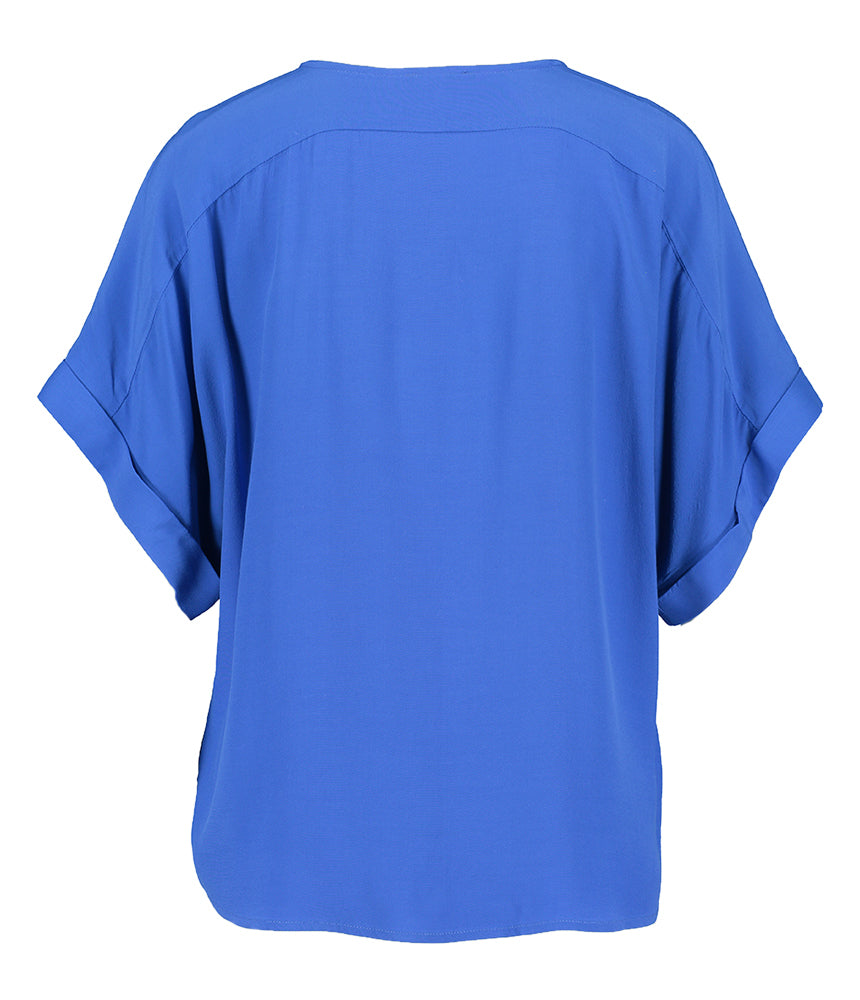 Donkerblauwe blouse Caroline Biss