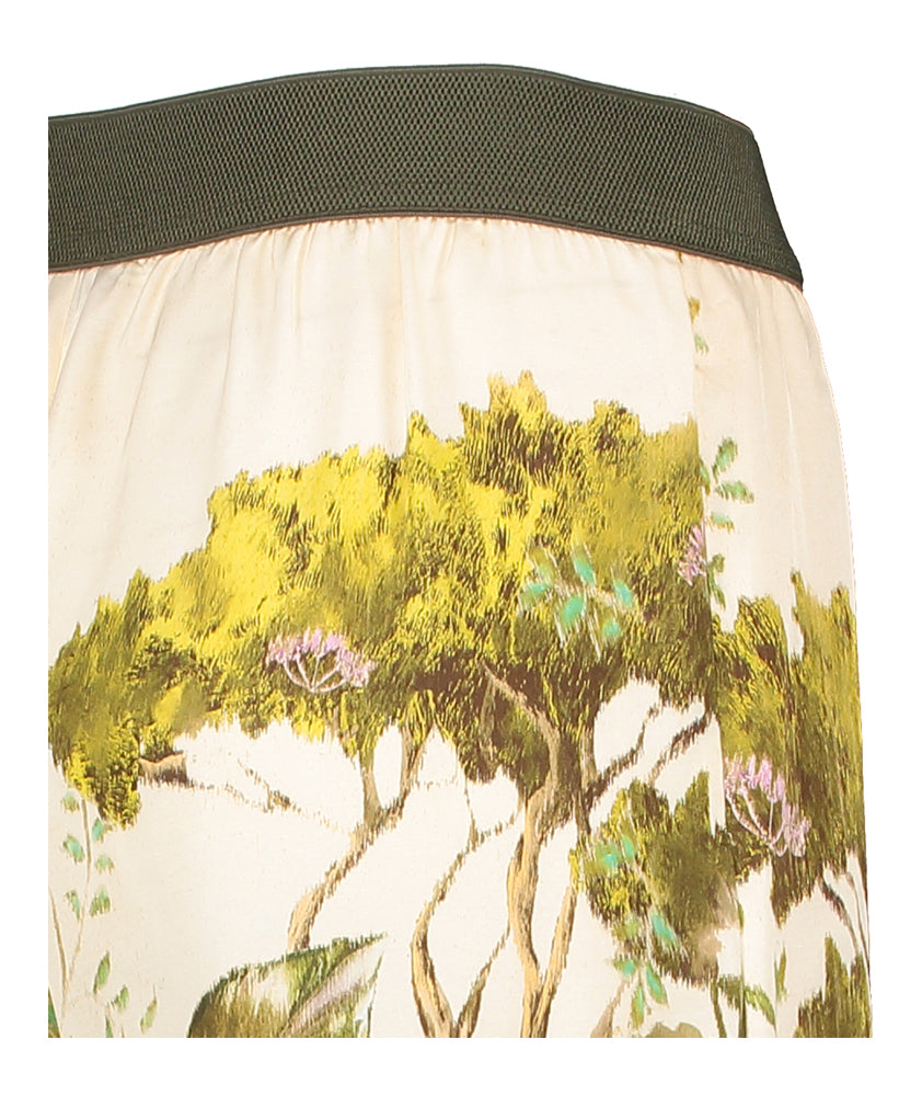 Multicolor wijdvallende broek met print Caroline Biss
