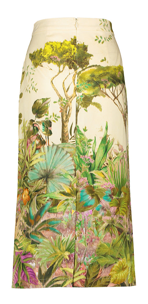 Jupe midi à imprimé floral Caroline Biss