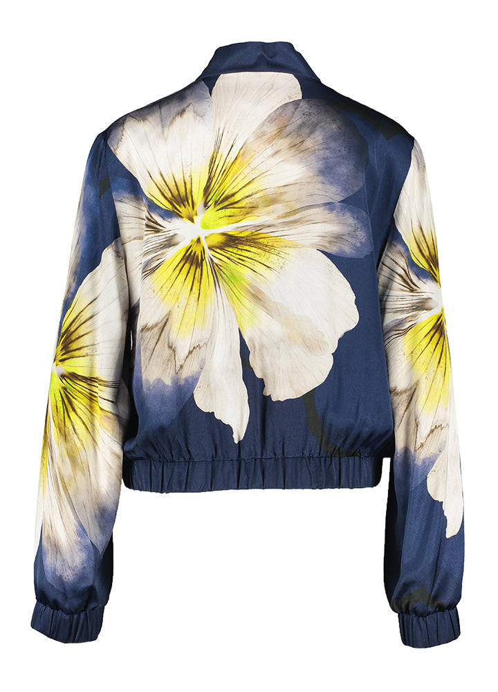 Blouse bleue à imprimé floral Caroline Biss