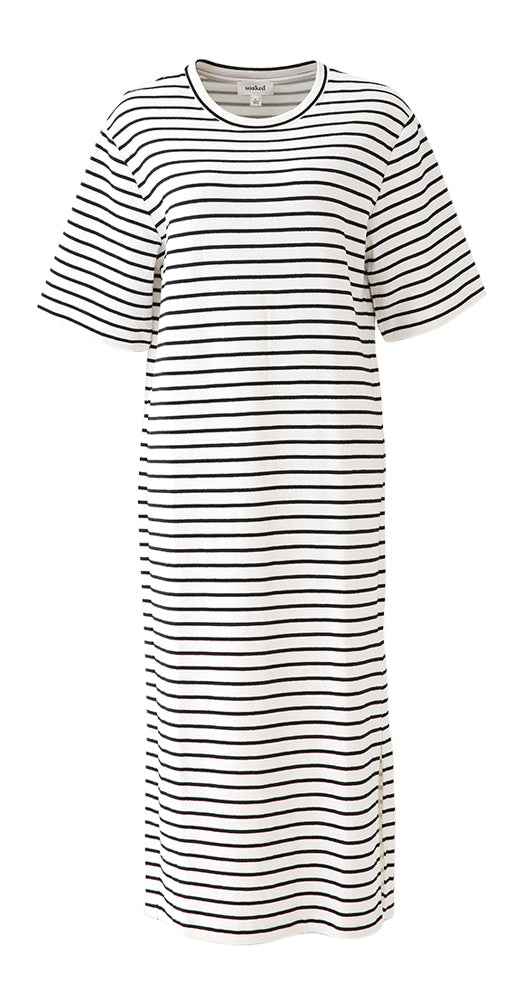 Robe pull rayée noire et blanche Soaked In Luxury