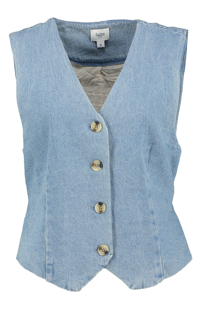 Gilet en jean Saint Tropez