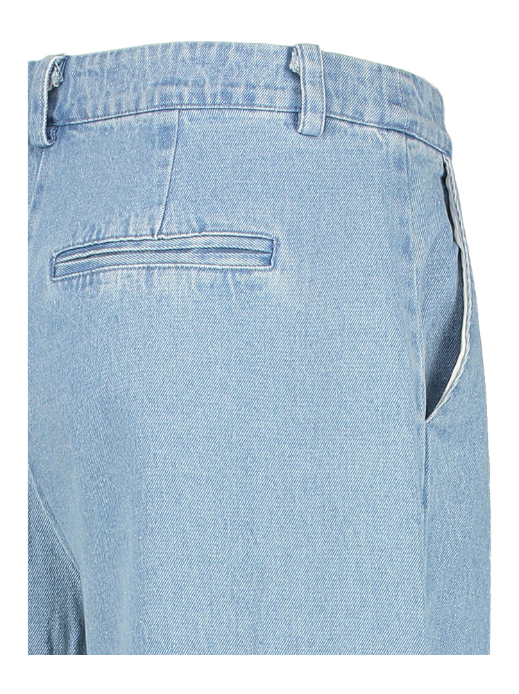 Jeans larges à plis Saint Tropez