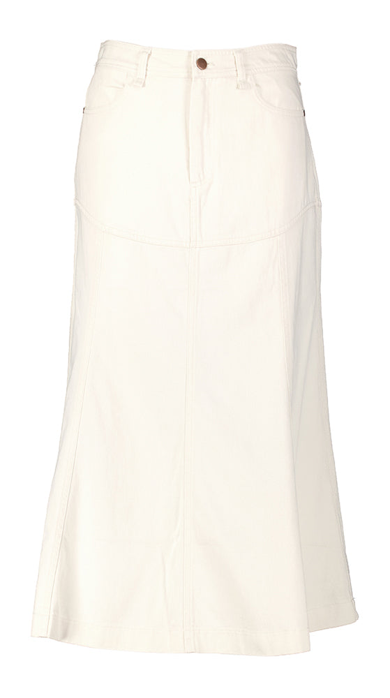 Jupe en jean blanc Saint Tropez