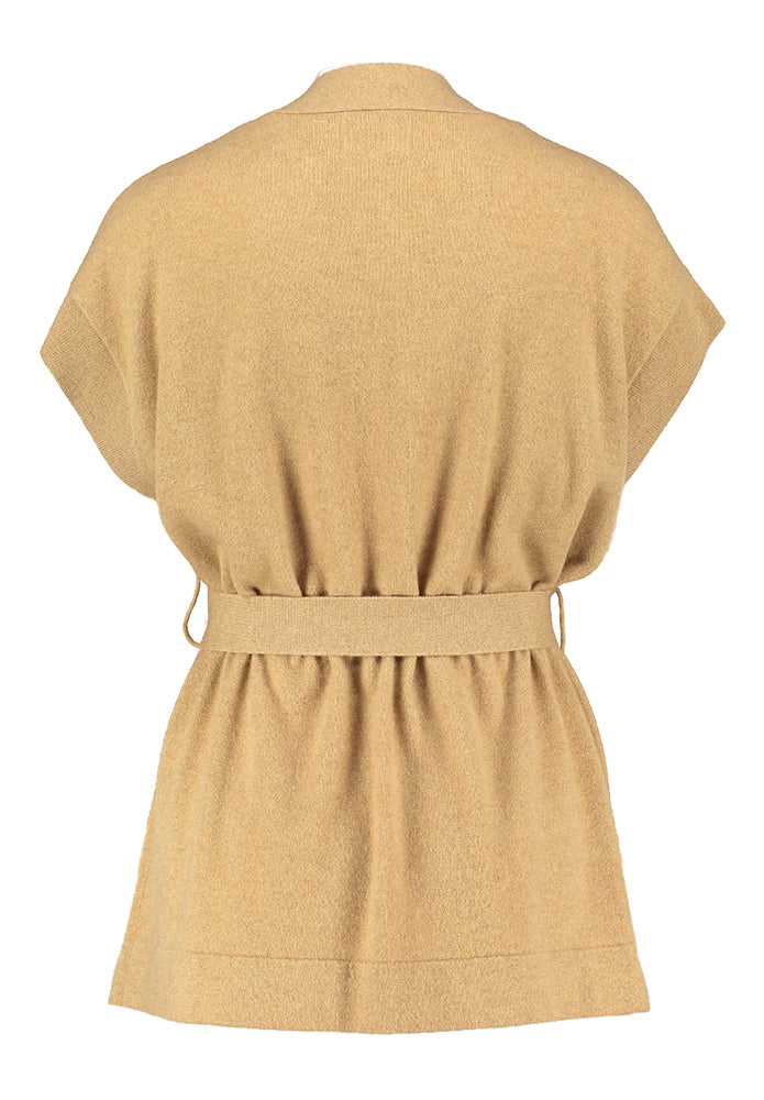 Cardigan beige en cachemire Gooty Les Tricots De Léa