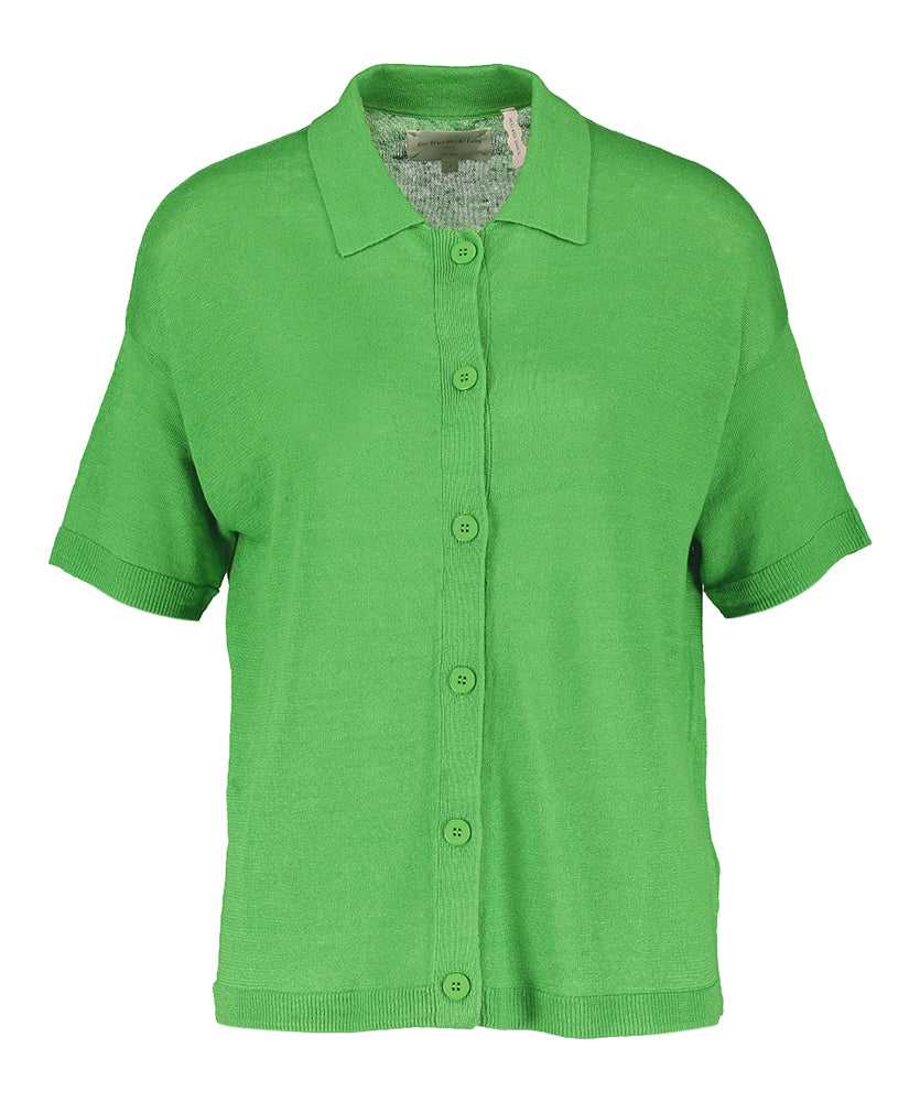 Polo cactus à boutons et manches courtes Gellystra Les Tricots De Lea