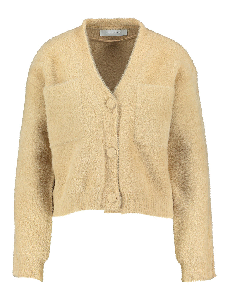 Gilet duveteux couleur camel Isarea Rino Pelle