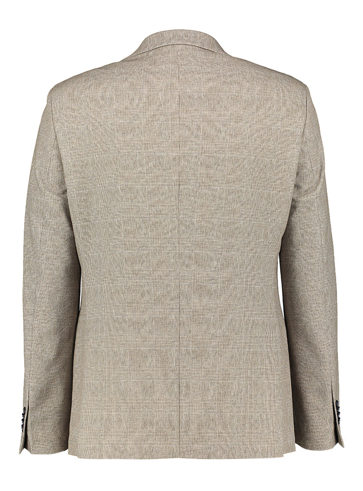 Blazer de costume à carreaux marron clair Mario Benvenuto