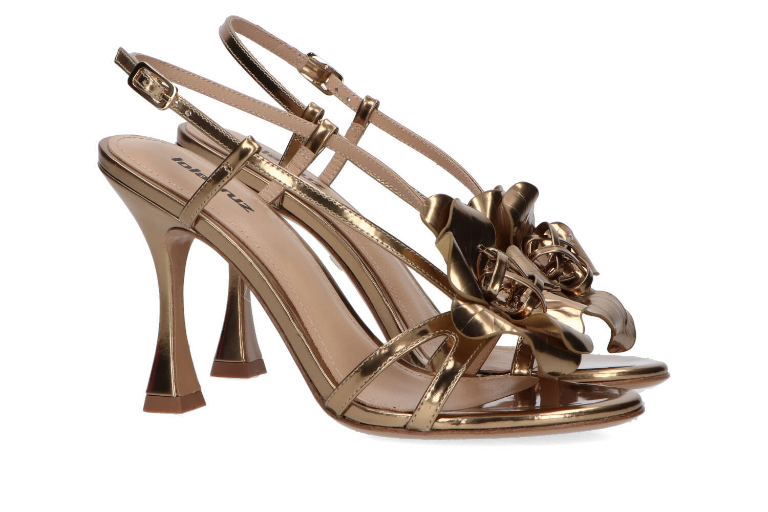 Gouden sandalen met hak Oro Lola Cruz