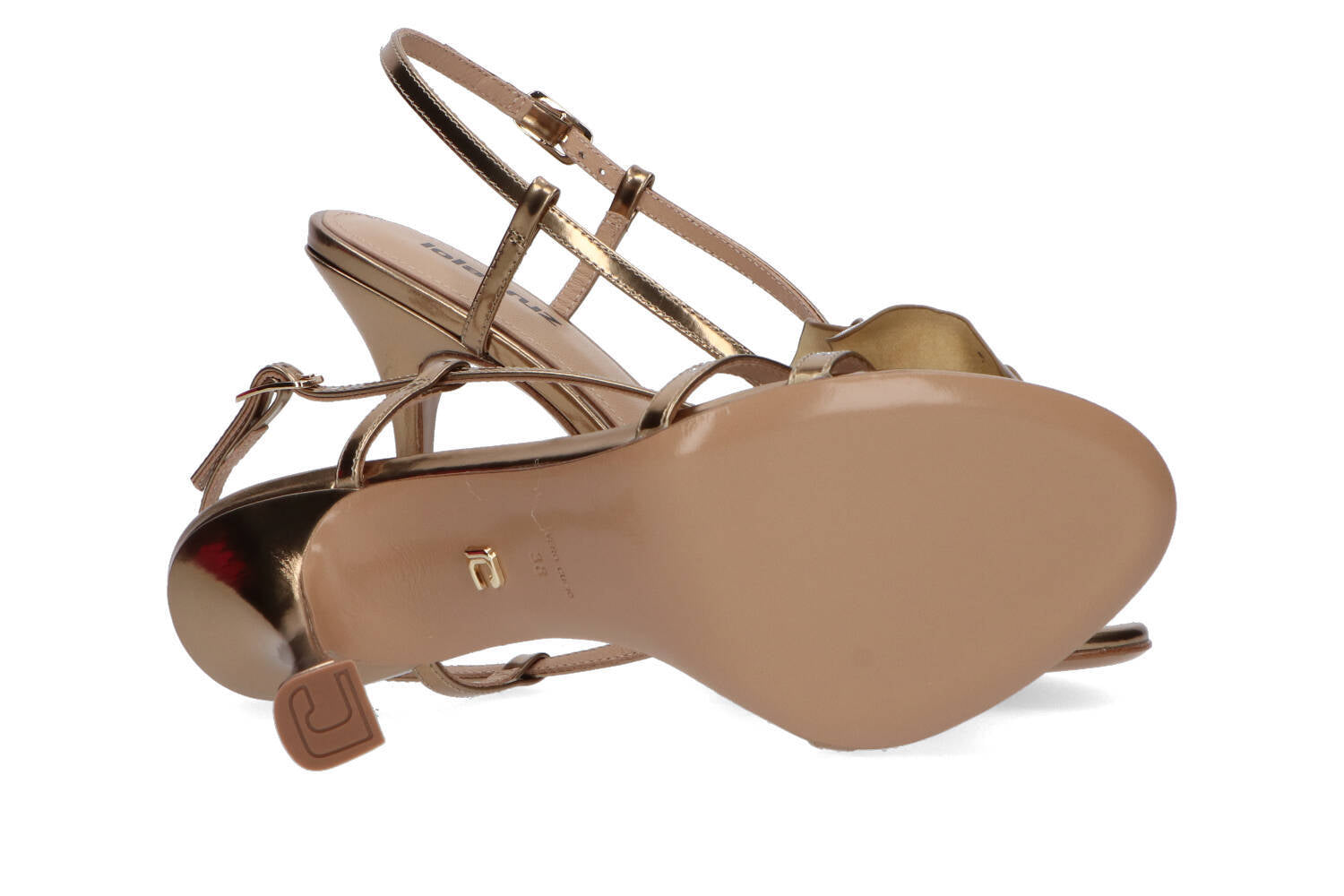 Gouden sandalen met hak Oro Lola Cruz