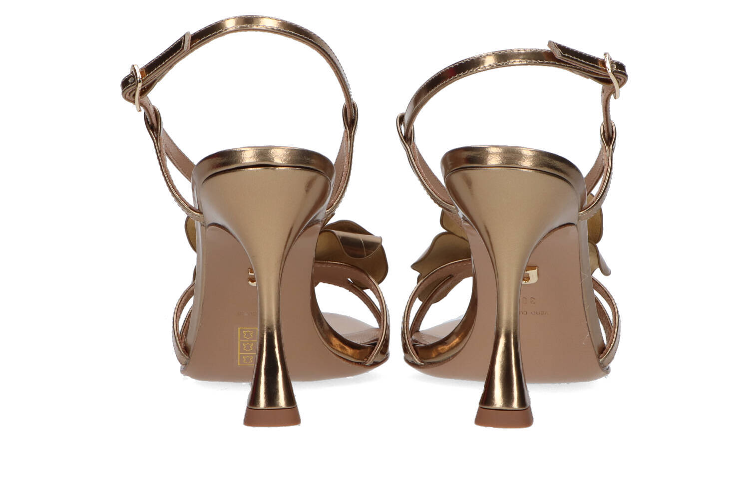 Gouden sandalen met hak Oro Lola Cruz