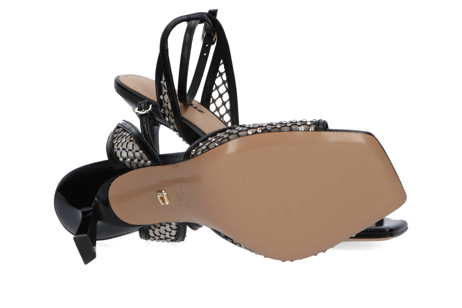 Sandales noires à strass Lola Cruz