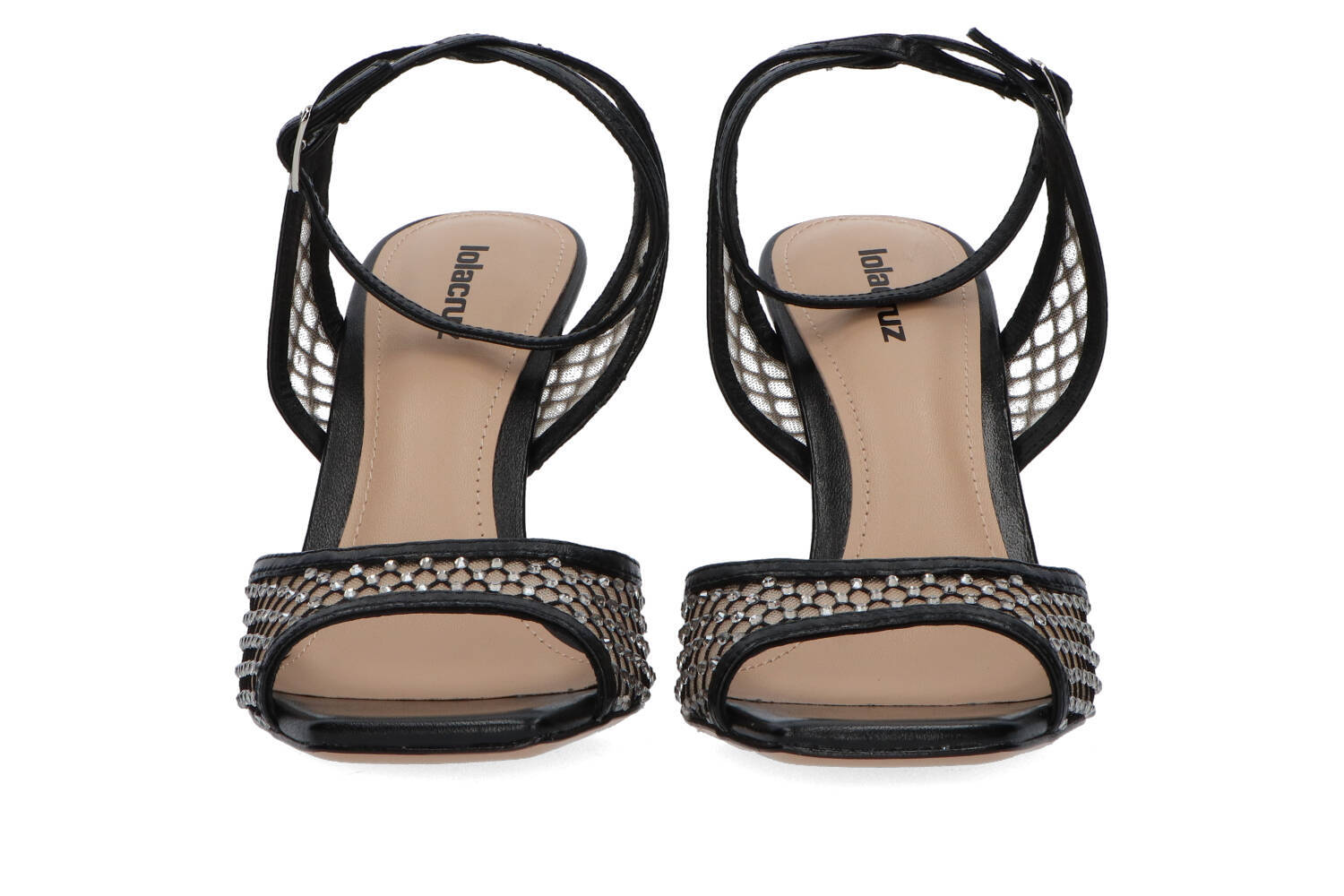 Sandales noires à strass Lola Cruz