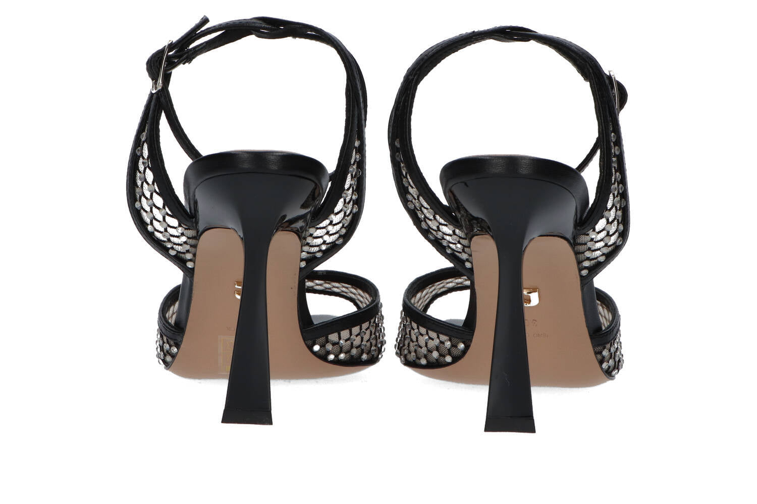 Sandales noires à strass Lola Cruz