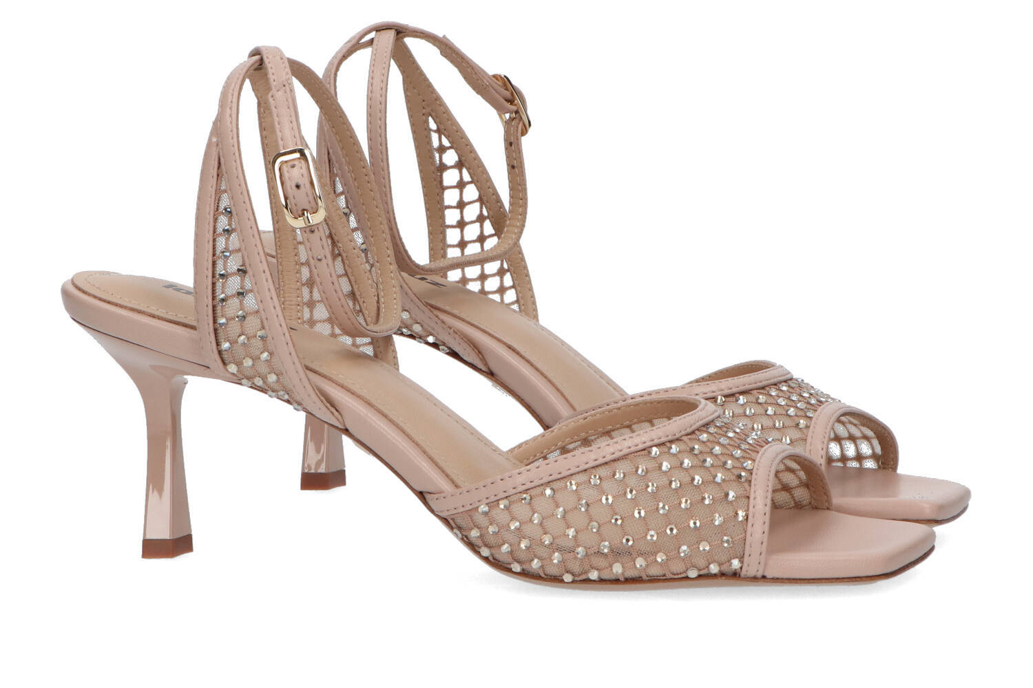 Sandales nude à strass Lola Cruz